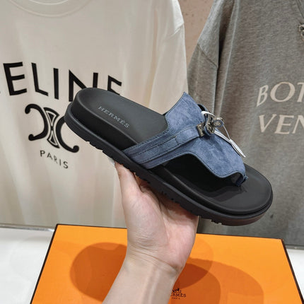 EMPIRE SANDAL BLACK MIX STONE SUEDE