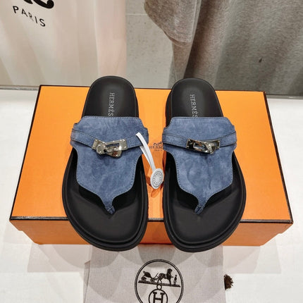 EMPIRE SANDAL BLACK MIX STONE SUEDE