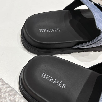 EMPIRE SANDAL BLACK MIX STONE SUEDE