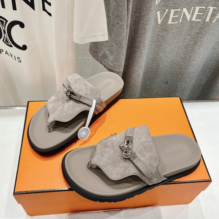 EMPIRE SANDAL LIGHT GRAY SUEDE