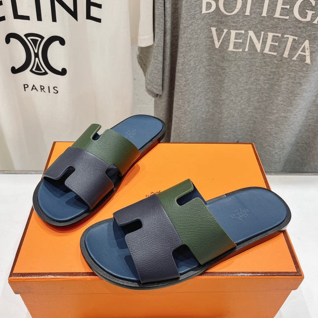 IZMIR SANDAL AEGEAN MIX HUNTER MIX PEACOCK LAMBSKIN