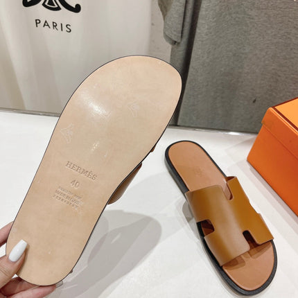IZMIR SANDAL CARAMEL LAMBSKIN