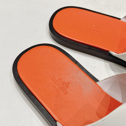 IZMIR SANDAL LIGHT ORANGE MIX WHITE LAMBSKIN