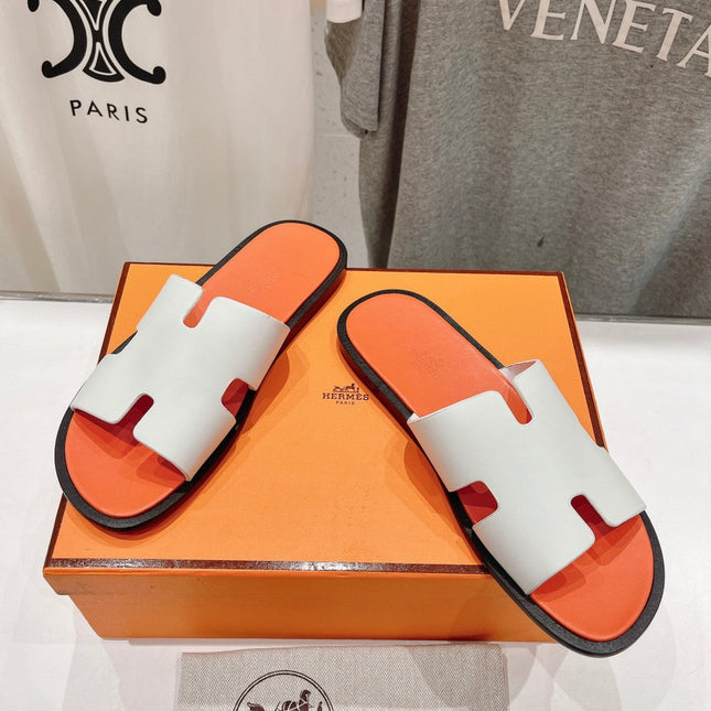 IZMIR SANDAL LIGHT ORANGE MIX WHITE LAMBSKIN