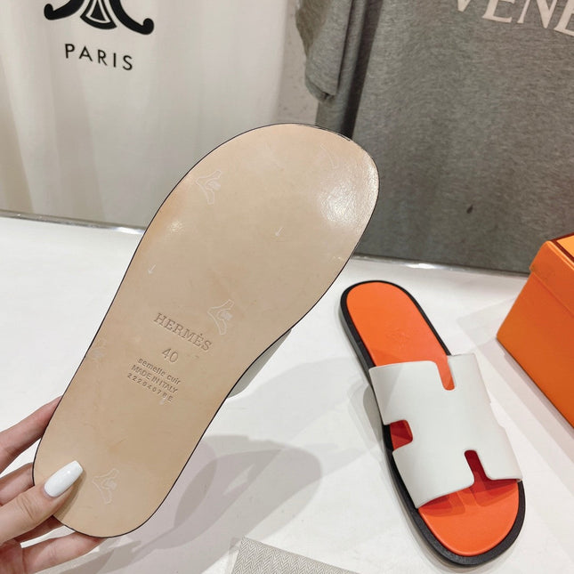 IZMIR SANDAL LIGHT ORANGE MIX WHITE LAMBSKIN