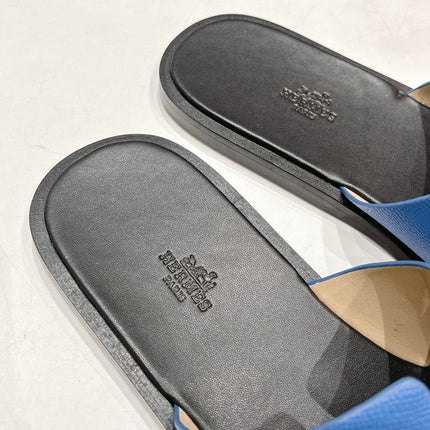 IZMIR SANDAL BLACK MIX LAPIS LAMBSKIN