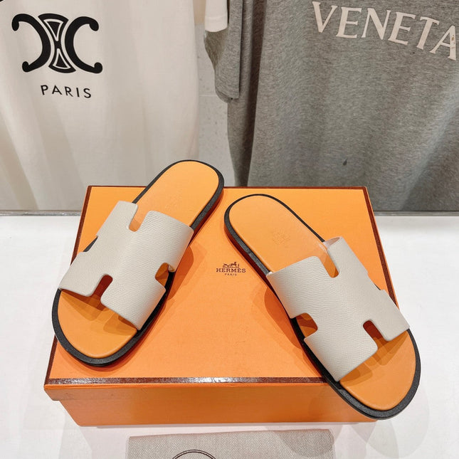 IZMIR SANDAL CREAM WHITE MIX LIGHT ORANGE LAMBSKIN