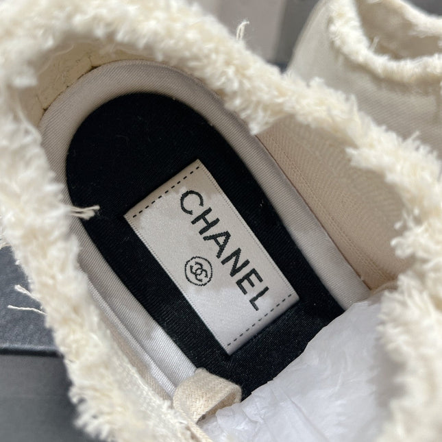 CC SNEAKER WHITE DENIM FABRIC