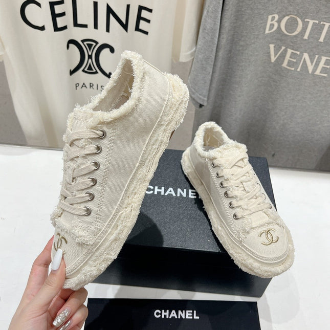CC SNEAKER WHITE DENIM FABRIC