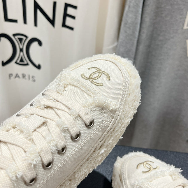 CC SNEAKER WHITE DENIM FABRIC