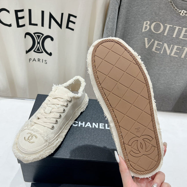 CC SNEAKER WHITE DENIM FABRIC