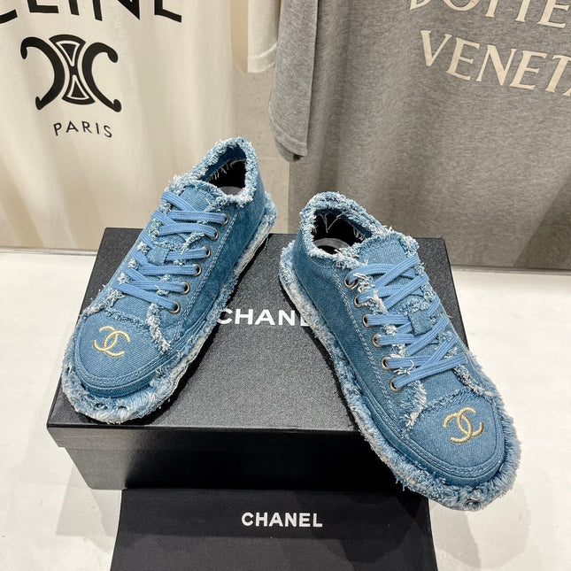 CC SNEAKER SKY BLUE DENIM FABRIC