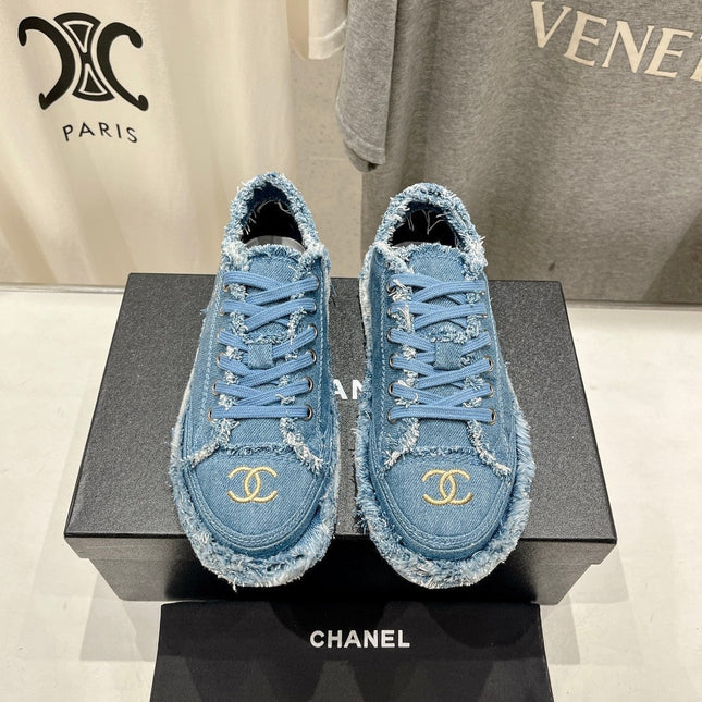 CC SNEAKER SKY BLUE DENIM FABRIC