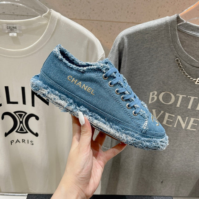 CC SNEAKER SKY BLUE DENIM FABRIC