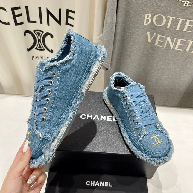 CC SNEAKER SKY BLUE DENIM FABRIC