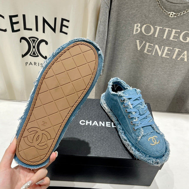 CC SNEAKER SKY BLUE DENIM FABRIC