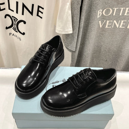 PRA BRUSHED LEATHER LOAFERS JET-BLACK