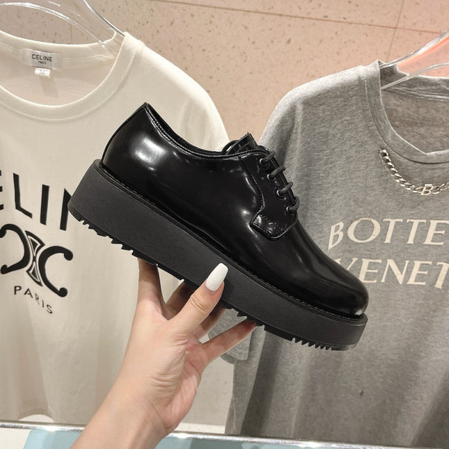 PRA BRUSHED LEATHER LOAFERS JET-BLACK
