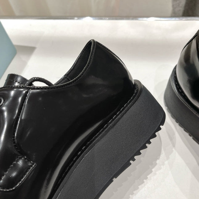 PRA BRUSHED LEATHER LOAFERS JET-BLACK