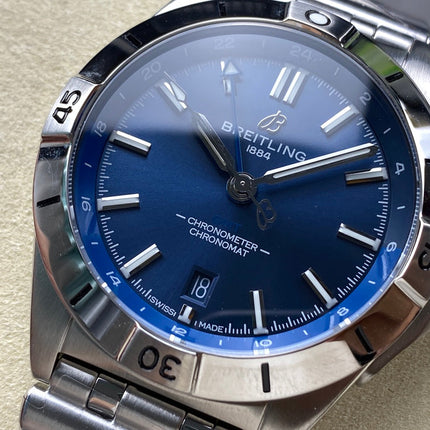 CHRONOMAT AUTOMATIC GMT 40 ALL STEEL NAVY BLUE DIAL