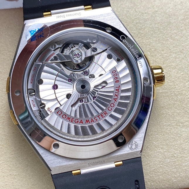 CONSTELLATION 41 MM STEEL CASE WITH GREEN FOREST DIAL AND LEATHER STRAP