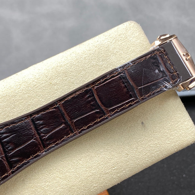 CONSTELLATION 39 MM WATCH YELLOW GOLD CASE WITH HICKORY BROWN LEATHER STRAP