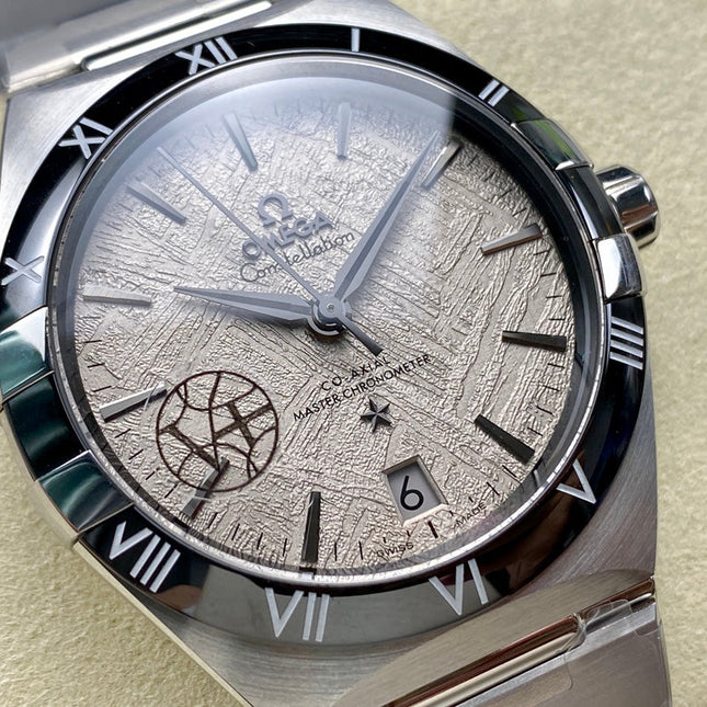 CONSTELLATION 41 MM WATCH SILVER CASE WITH GRAY PASTEL DIAL