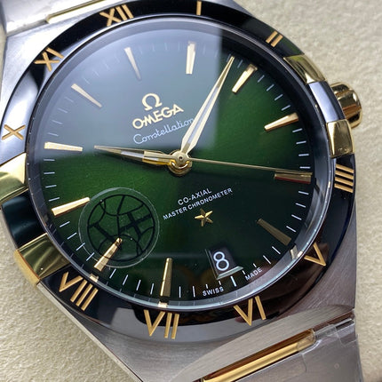 CONSTELLATION 41 MM WATCH SILVER MIX GOLD CASE WITH JUNGLE GREEN DIAL