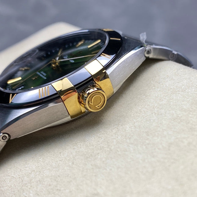 CONSTELLATION 41 MM WATCH SILVER MIX GOLD CASE WITH JUNGLE GREEN DIAL