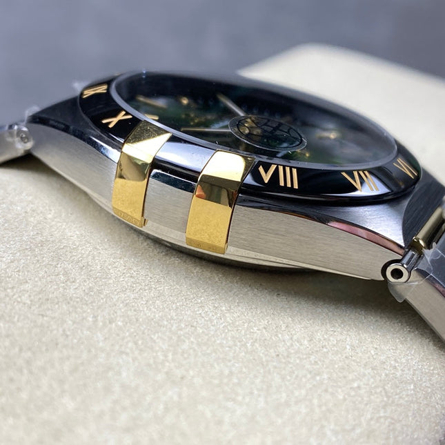 CONSTELLATION 41 MM WATCH SILVER MIX GOLD CASE WITH JUNGLE GREEN DIAL