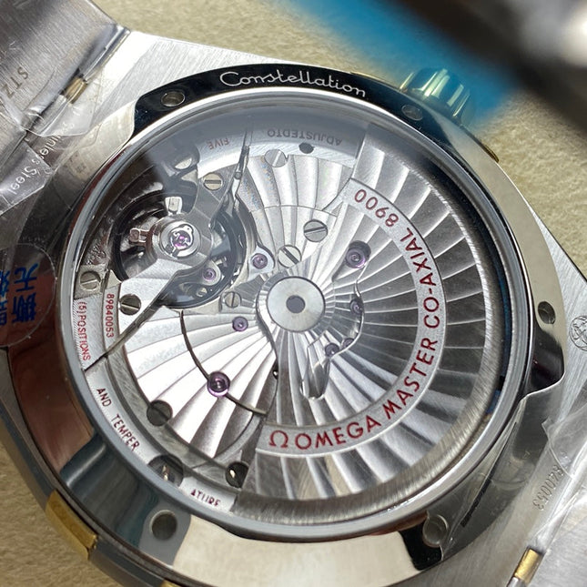 CONSTELLATION 41 MM WATCH SILVER MIX GOLD CASE WITH JUNGLE GREEN DIAL