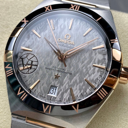 CONSTELLATION 41 MM WATCH SILVER MIX GOLD CASE WITH GRAY DIAL