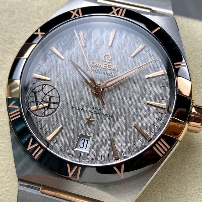 CONSTELLATION 41 MM WATCH SILVER MIX GOLD CASE WITH GRAY DIAL