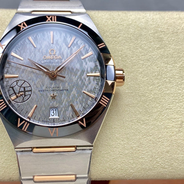 CONSTELLATION 41 MM WATCH SILVER MIX GOLD CASE WITH GRAY DIAL