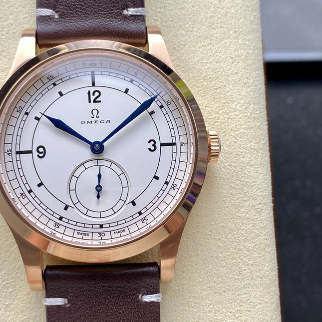 SPECIALITIES OLYMPIC GAMES COLLECTION  WATCH ROSE GOLD CASE WITH RUSSET BROWN LEATHER STRAP