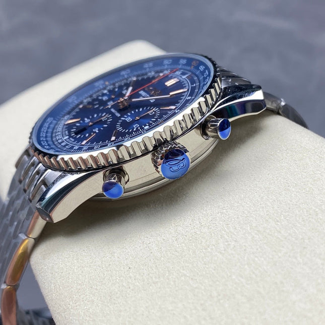 NAVITIMER B01 CHRONOGRAPH 43 ALL STEEL BLUE DIAL