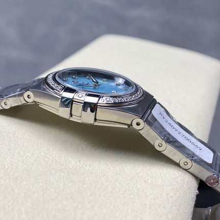 CONSTELLATION PETITE WATCH SILVER CASE WITH SAPPHIRE BLUE DIAL