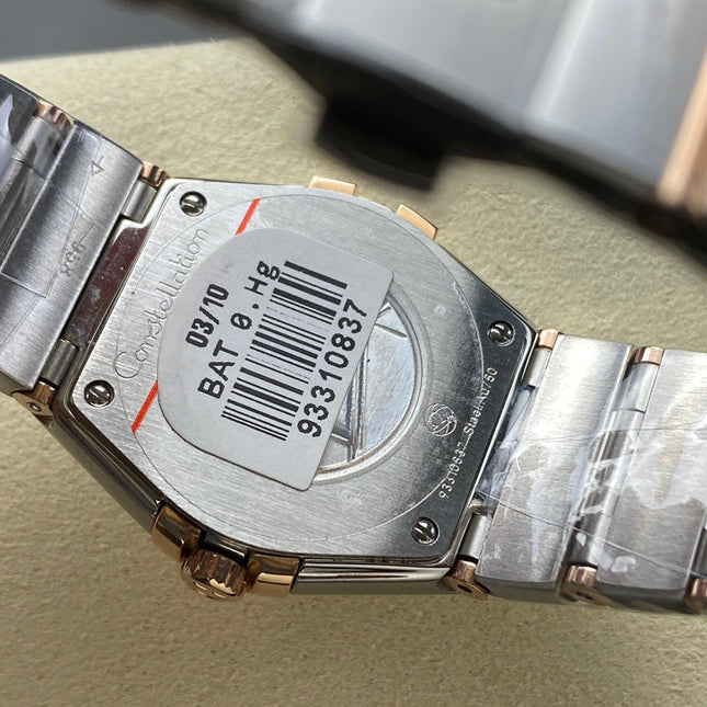 CONSTELLATION PETITE WATCH SILVER AND ROSE GOLD CASE