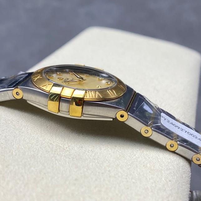 CONSTELLATION PETITE WATCH SILVER AND GOLD CASE