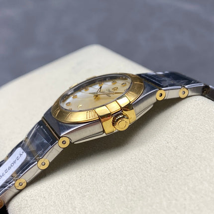 CONSTELLATION PETITE WATCH SILVER AND GOLD CASE