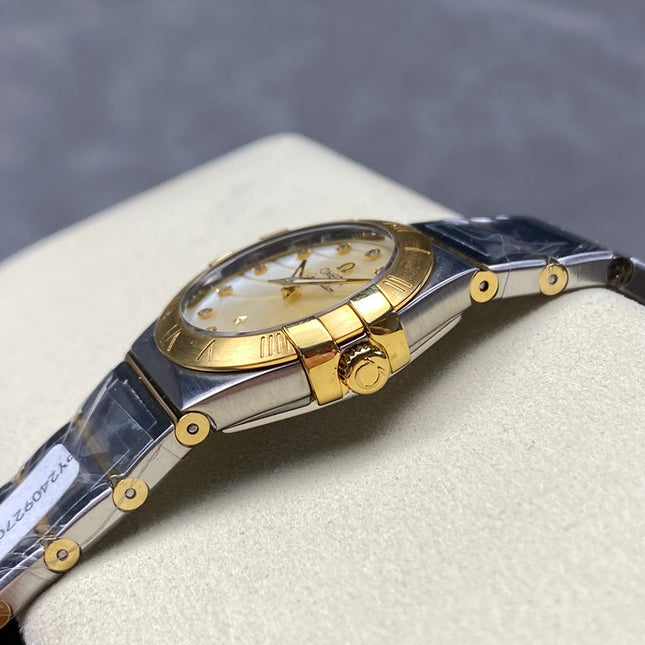 CONSTELLATION PETITE WATCH SILVER AND GOLD CASE