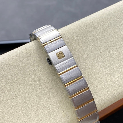 CONSTELLATION PETITE WATCH SILVER AND GOLD CASE WITH CRYSTALS