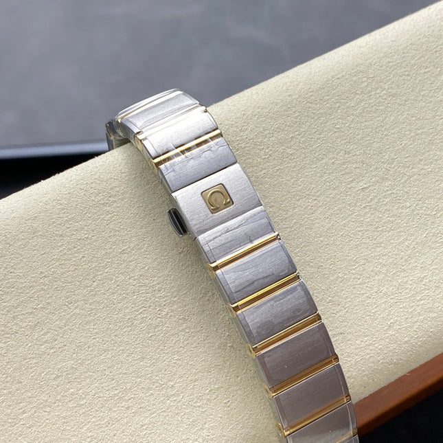 CONSTELLATION PETITE WATCH SILVER AND GOLD CASE WITH CRYSTALS