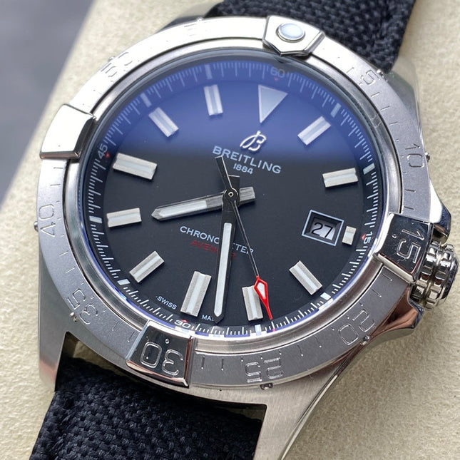 AVENGER AUTOMATIC 42 STEEL CASE BLACK NYLON STRAP