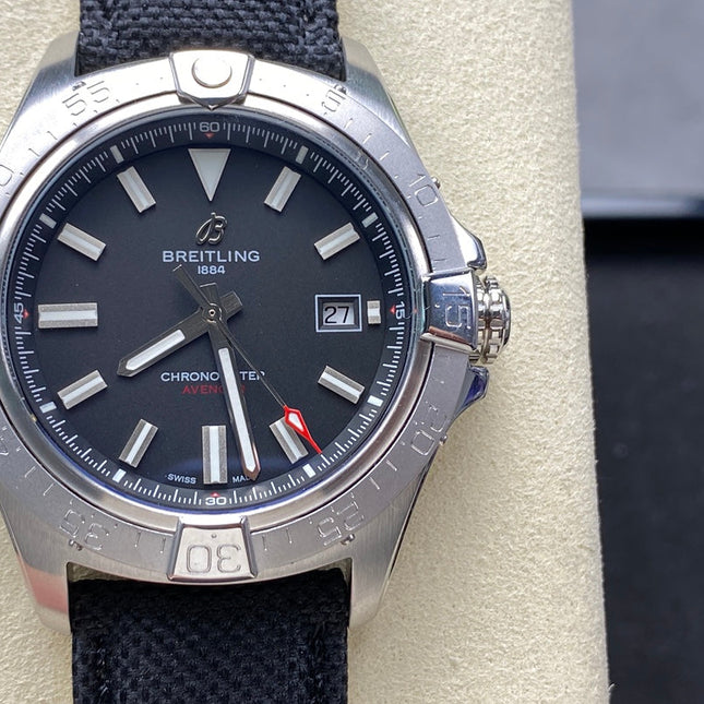 AVENGER AUTOMATIC 42 STEEL CASE BLACK NYLON STRAP