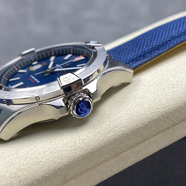 AVENGER AUTOMATIC 42 STEEL CASE BLUE NYLON STRAP