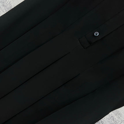 Loewe 25 Sleeveless Pleated Shirt Black Polyester Fiber