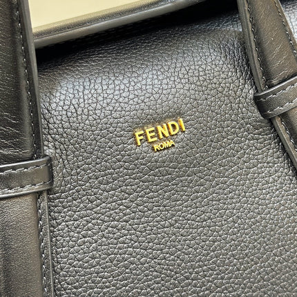 FENDI 27 BAG IN BLACK CALFSKIN WITH GOLD HARDWARE