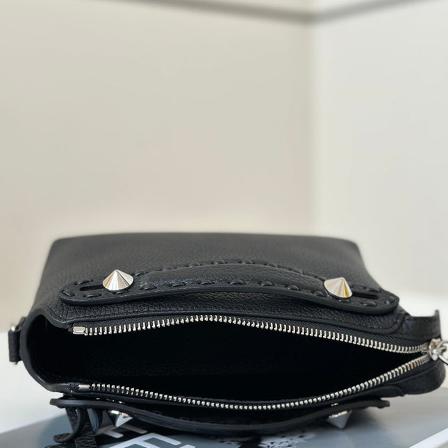 BY THE WAY SELLERIA SMALL 20 BAG IN BLACK CALFSKIN