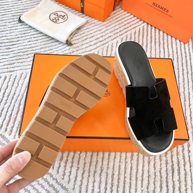 EZE 65 SANDAL BLACK SUEDE